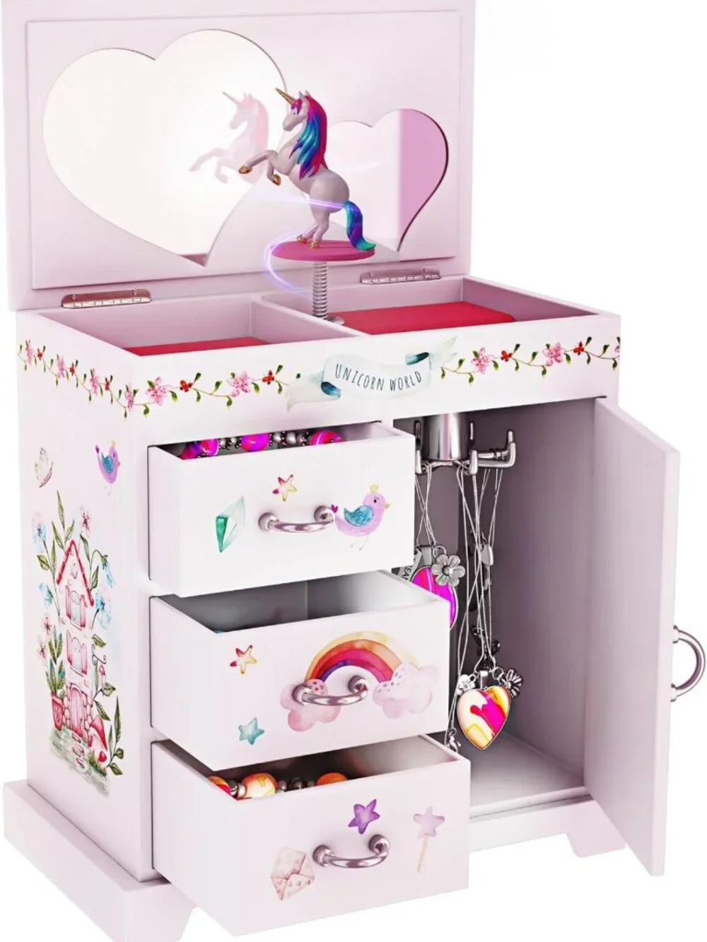 Musical Unicorn Jewelry Box for Kids - Perfect Gift for Girls Ages 3-8